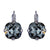Cushion Cut Leverback Earrings in "Black Diamond" *Custom*
