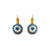 Petite Pavé Leverback Earrings in "Blue Moon" *Custom*