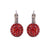 Petite Pavé Leverback Earrings in "Padparadscha" *Preorder*