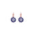 Medium Flower Leverback Earrings in "Wildberry" *Preorder*