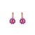 Medium Flower Leverback Earrings in "Hibiscus" *Custom*