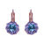 Medium Flower Leverback Earrings in "Electric Blue" *Custom*