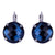 Extra Luxurious Single Stone Leverback Earring in "Royal Blue" *Preorder*