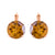 Extra Luxurious Single Stone Leverback Earring in "Cheetah" *Preorder*
