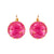 Extra Luxurious Single Stone Leverback Earring in "Strawberry Tiger Eye" *Preorder*
