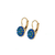 Pavé Round Petite Leverback Earrings in "Serenity" *Preorder*