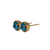 Petite Single Stone Post Earrings in "Laguna" *Preorder*