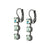 Petite Three Stone Leverback Earrings in "Crystal Moonlight" *Preorder