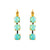 Petite Three Stone Leverback Earrings in Chrysolite Opal *Preorder*