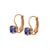Petite Single Stone Leverback Earrings in Tanzanite *Preorder*