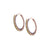 Petite Embellished Hoop Earrings in "Olivine" *Preorder*