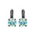 Medium Everyday Leverback Earrings in "Crystal Moonlight" *Custom*