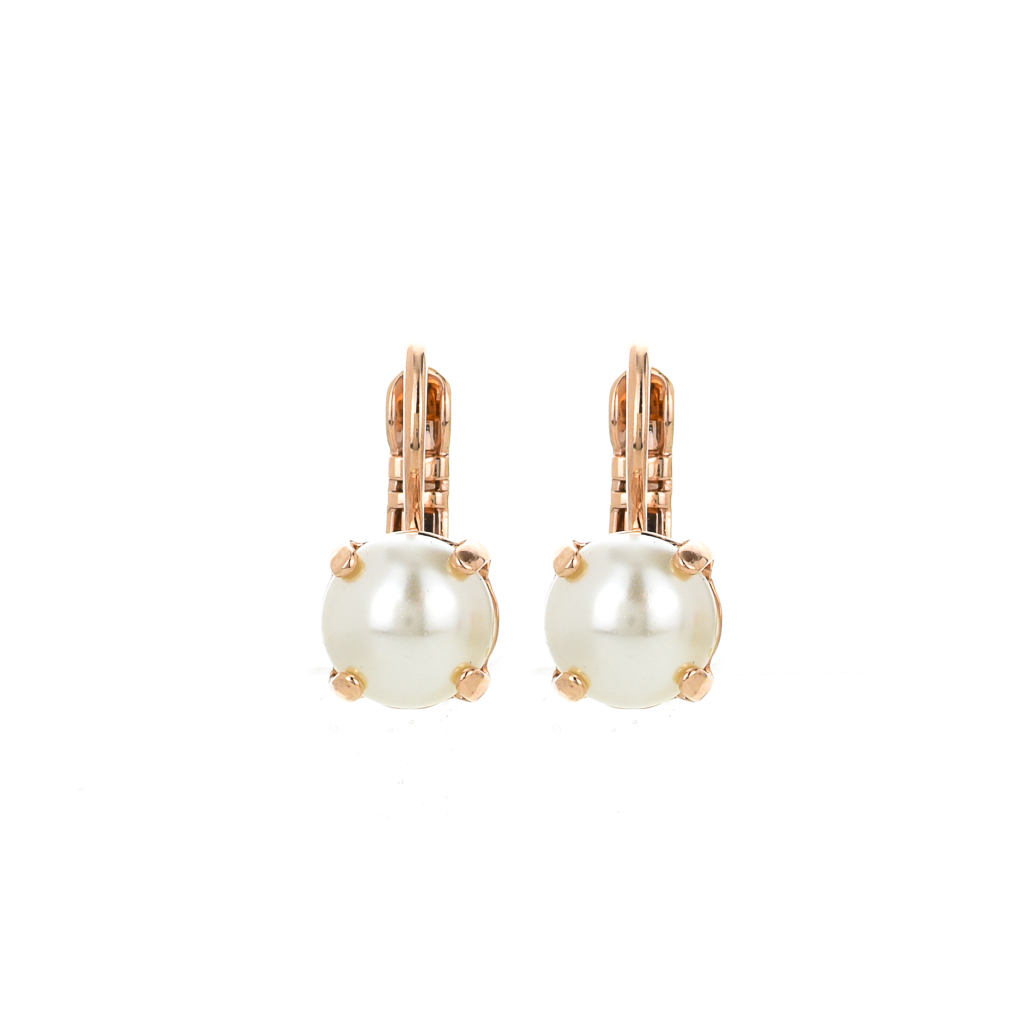 Medium Everyday Leverback Earrings in Pearl *Custom*