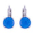 Medium Everyday Leverback Earrings in "Blue Ralton" *Preorder*
