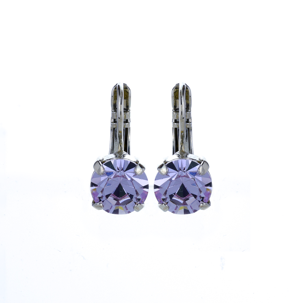 Medium Everyday Leverback Earrings in "Violet" *Preorder*