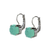 Large Leverback Earrings in "Green Quartz" *Preorder*