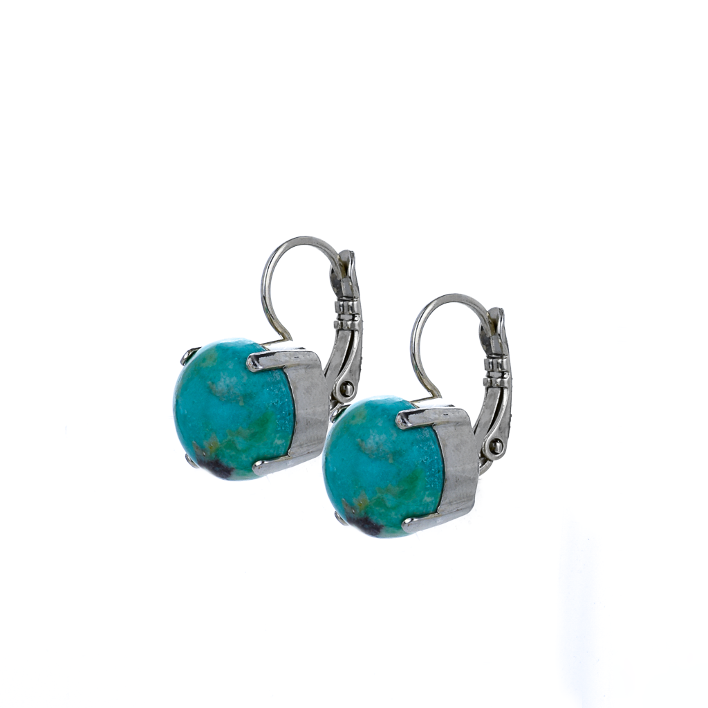 Leverback sales turquoise earrings