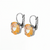 Lovable Everyday Rivoli Leverback Earrings in "Sun-Kissed Peach" *Custom*