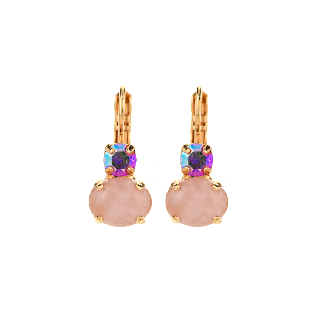 Small Oval Classic Leverback Earrings in "Love" *Preorder*