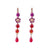 Petite Dangle Cosmos Leverback Earring in "Hibiscus" *Preorder*