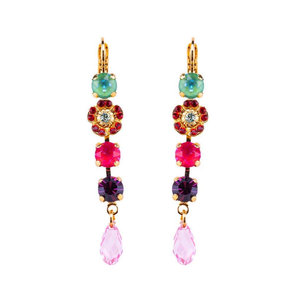 Petite Dangle Cosmos Leverback Earring in "Enchanted" *Preorder*