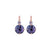 Extra Luxurious Double Stone Leverback Earrings in "Wildberry" *Custom*