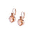 Extra Luxurious Double Stone Leverback Earrings in "Chai" *Custom*