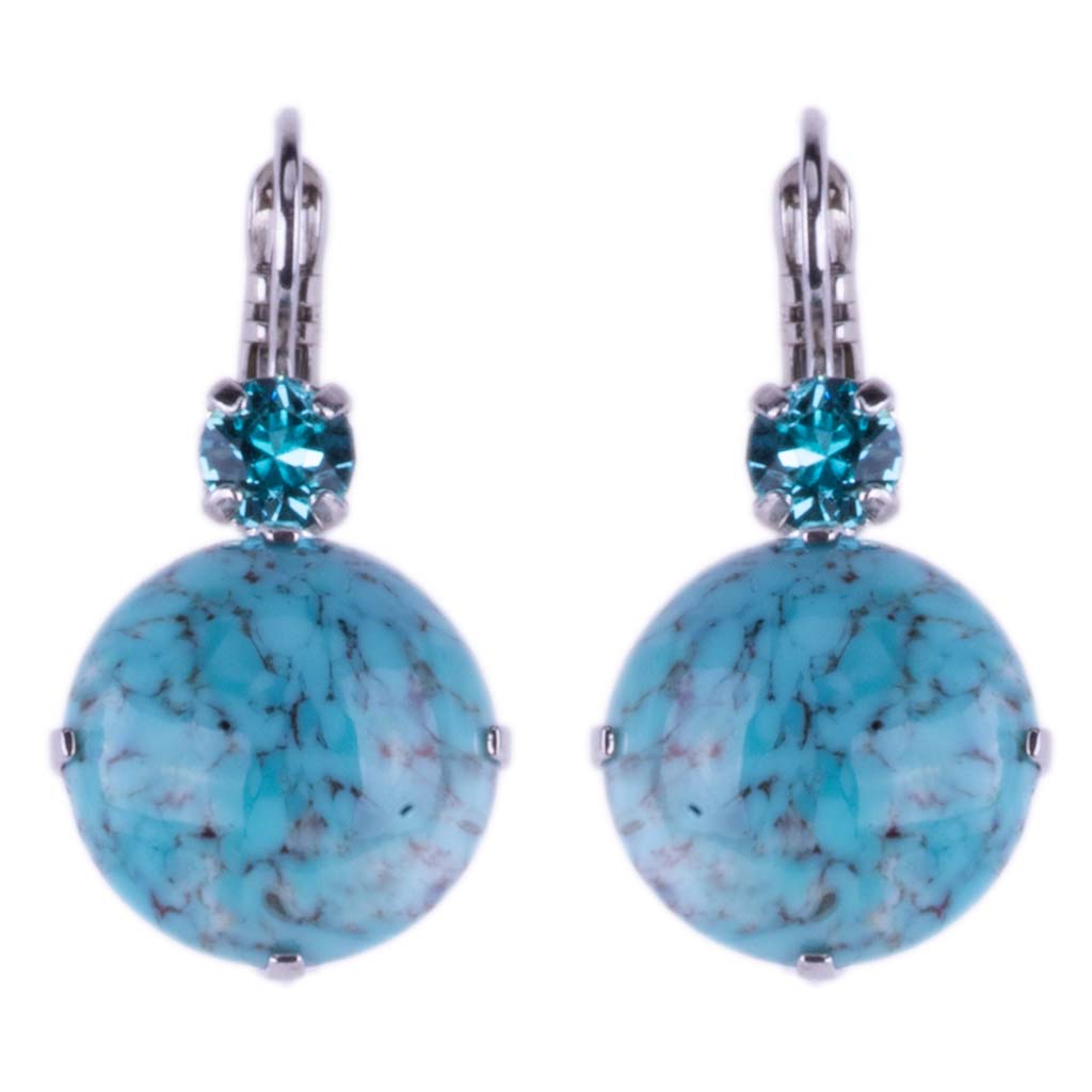 Extra Luxurious Double Stone Leverback Earrings in "Addicted to Love *Custom*