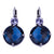 Extra Luxurious Double Stone Leverback Earrings in "Electric Blue" *Custom*