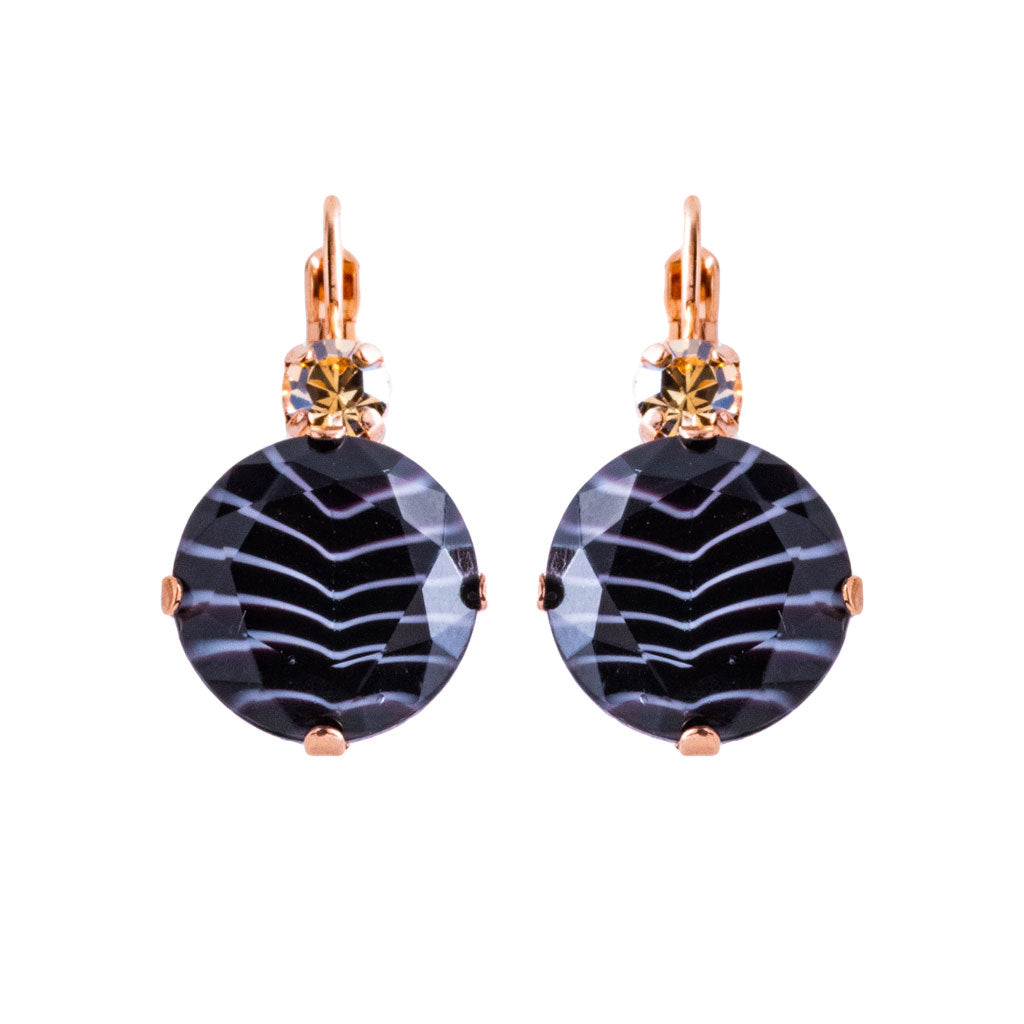 Extra Luxurious Double Stone Leverback Earrings in "Magic" *Custom*