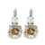 Extra Luxurious Double Stone Leverback Earrings in "Peace" *Custom*