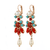 Marquise Chandelier Leverback Earrings in "Happiness" *Preorder*
