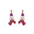 Petite Flower Dangle Leverback Earrings in "Hibiscus" *Preorder*