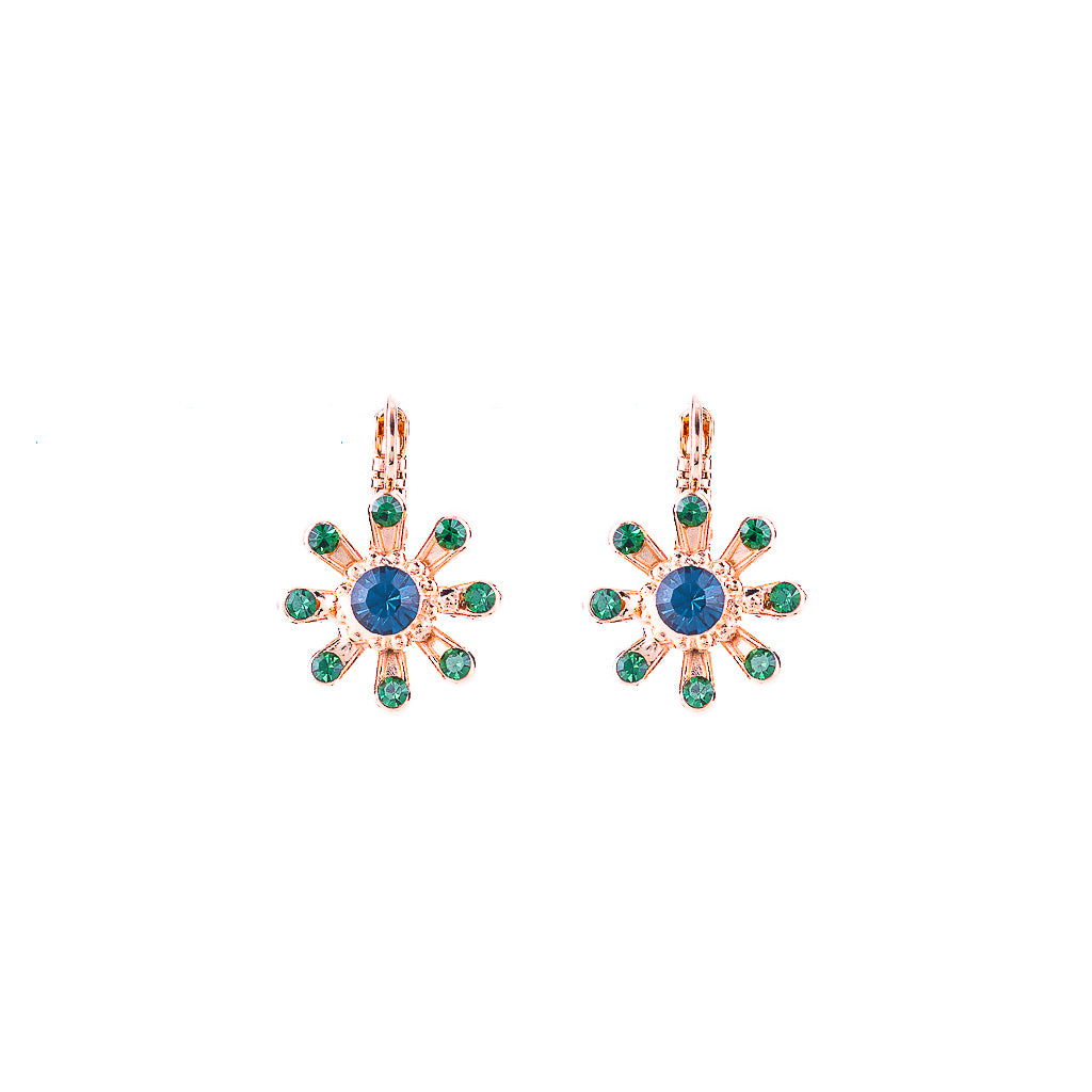 Hibiscus Flower Leverback Earrings in "Chamomile" *Custom*