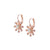Hibiscus Flower Leverback Earrings in "Chai" *Custom*