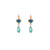 Petite Heart Dangle Leverback Earrings in "Chamomile" *Preorder*