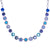 Large Rosette Necklace in "Electric Blue" *Custom*