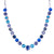 Large Rosette Necklace with Pear Halo in "Electric Blue" *Custom*