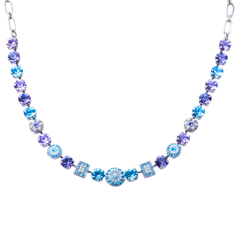 Medium Cluster and Pavé Necklace in "Blue Moon" *Preorder*