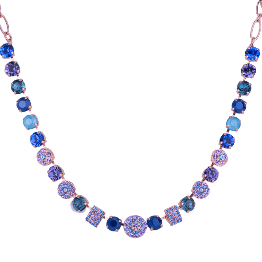 Medium Cluster and Pavé Necklace in "Electric Blue" *Custom*
