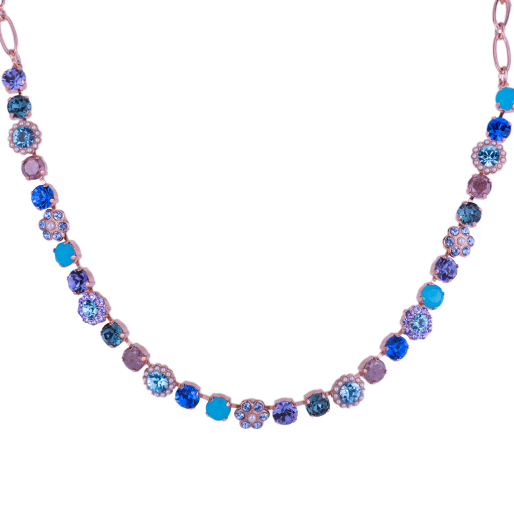 Medium Blossom Necklace in "Electric Blue" *Preorder*