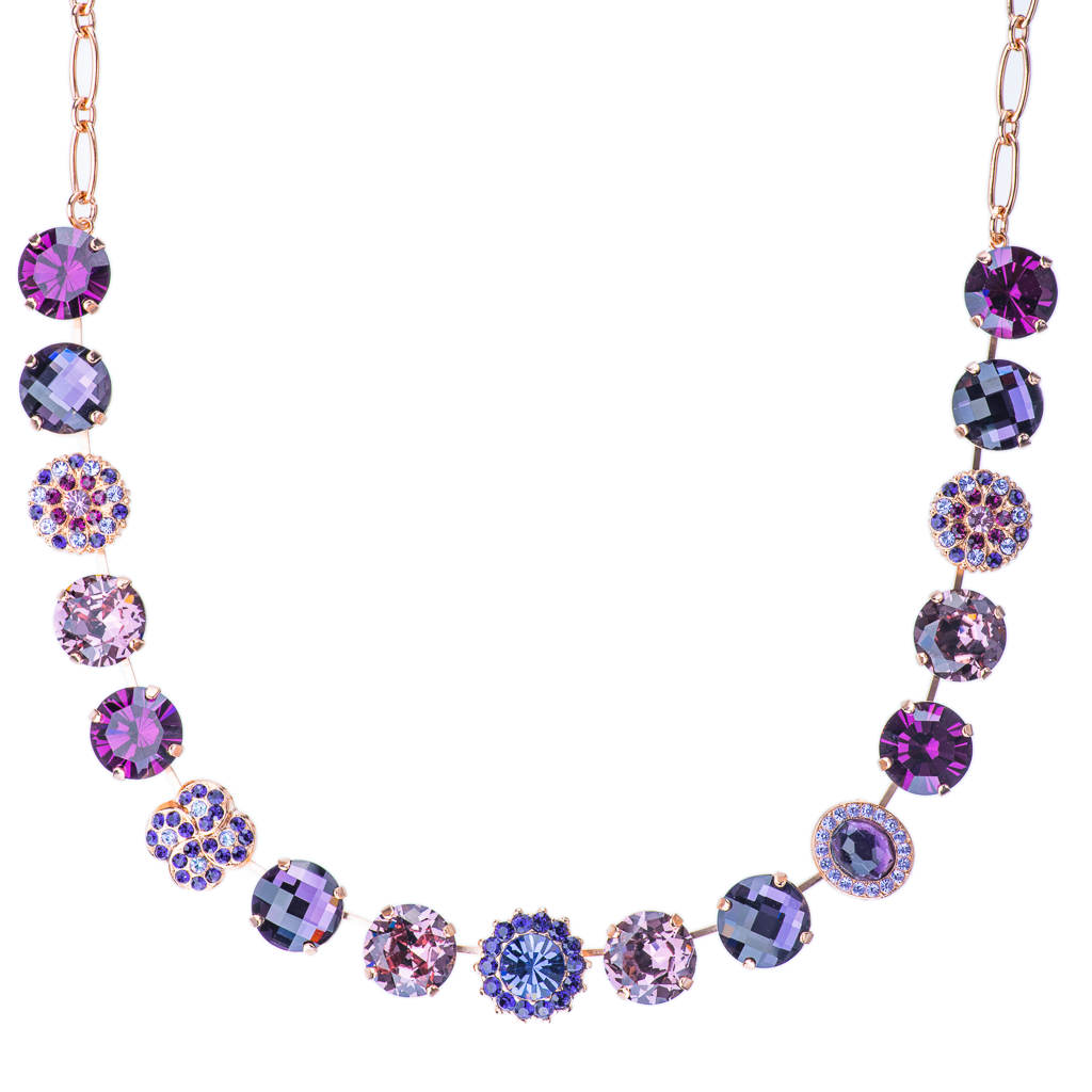 Extra Luxurious Cluster Necklace in "Wildberry" *Preorder*