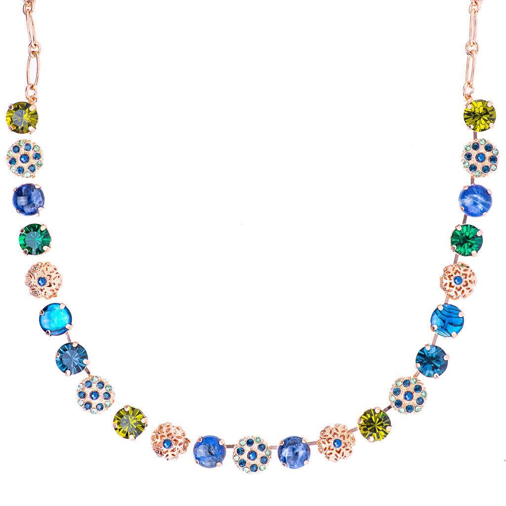 Large Embellished Necklace in "Chamomile" *Custom*