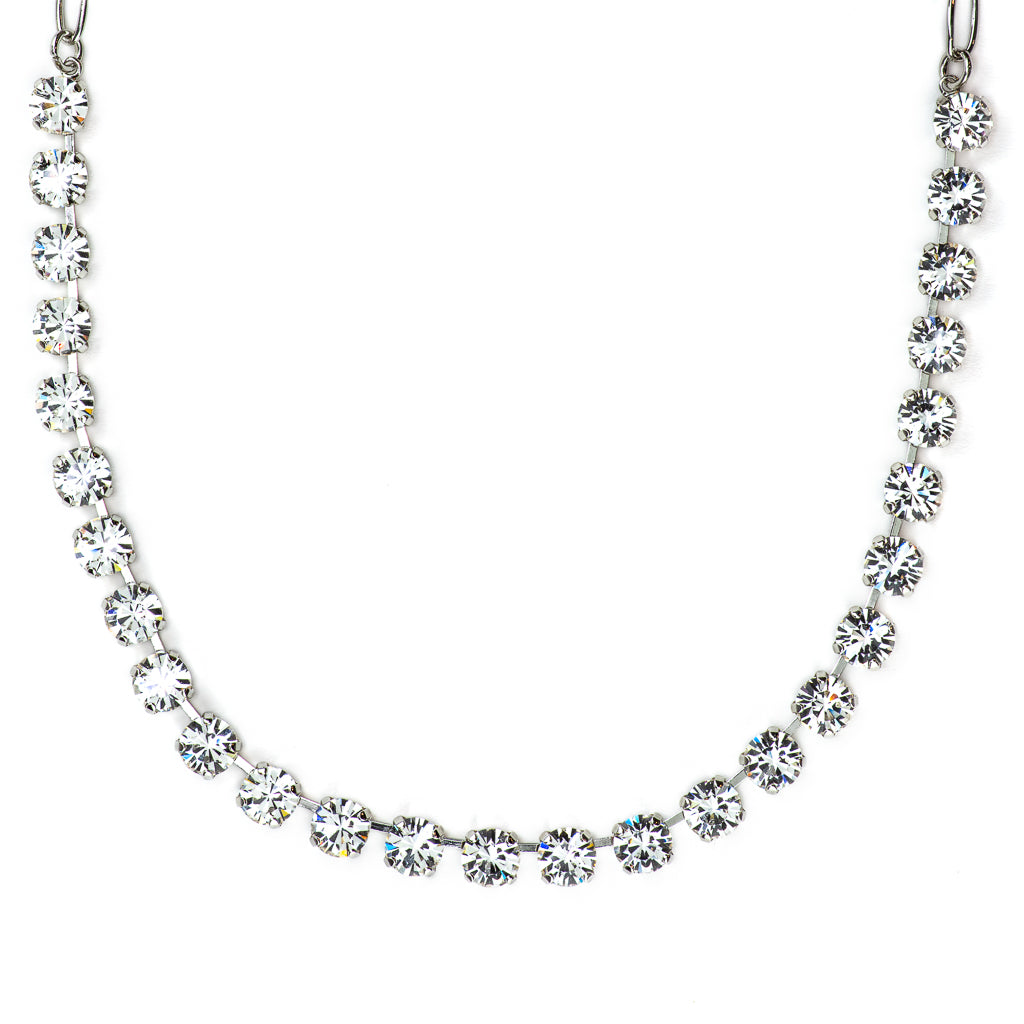 Medium Everyday Necklace "On A Clear Day" - Rhodium