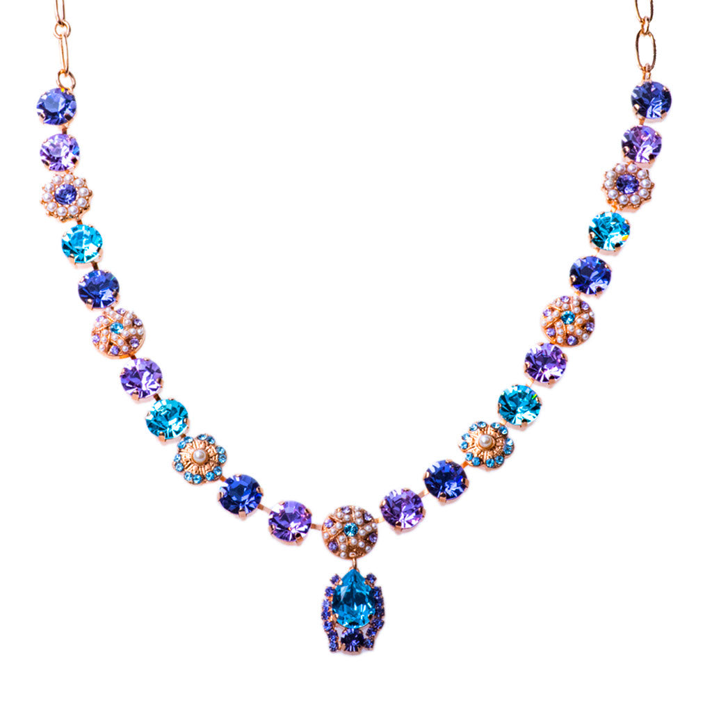 Large Swirl and Dangle Necklace in "Blue Moon" *Preorder*