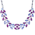 Double Marquise Row Necklace in "Wildberry" *Preorder*