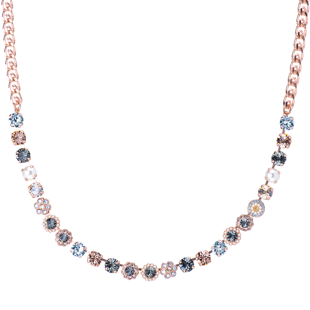Medium Rosette Necklace in "Earl Grey" *Preorder*