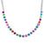 Medium Rosette Necklace in "Rainbow Sherbet" *Preorder*