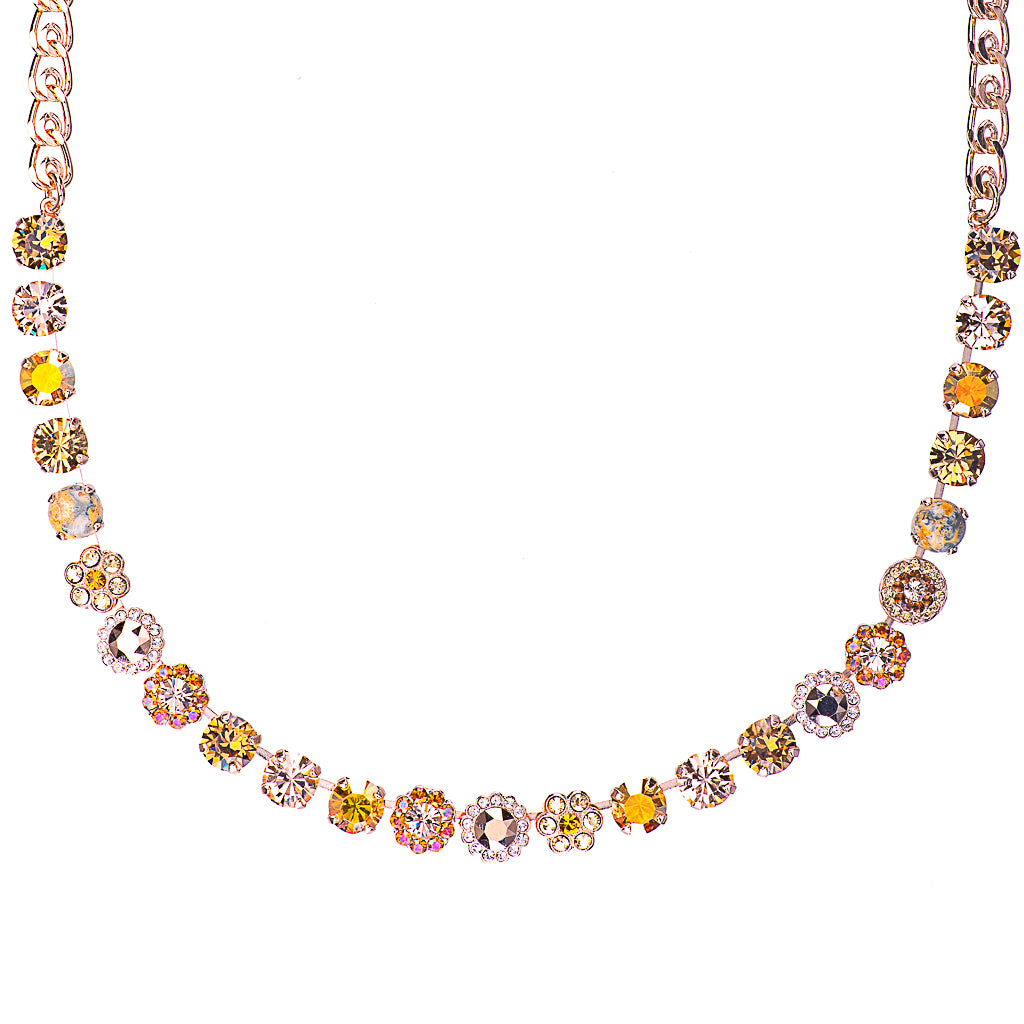 Medium Rosette Necklace in "Chai" *Preorder*