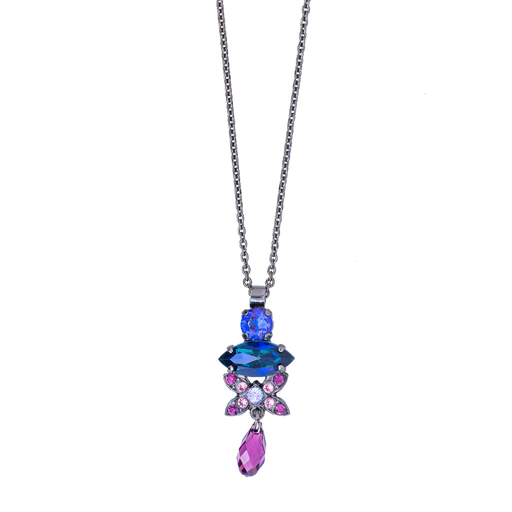 Round Marquise X Pendant in "Wildberry" *Preorder*